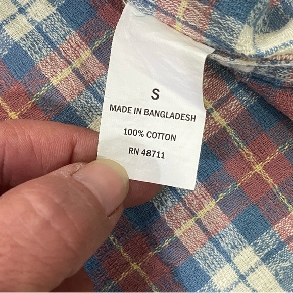 Falls Creek Men's Shirt Size Small Short Sleeve Button Up Textured Plaid NWT - Picture 6 of 11